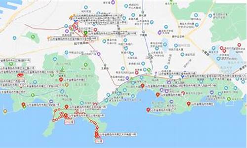 青岛旅游线路图高清晰,青岛旅游路线顺序表