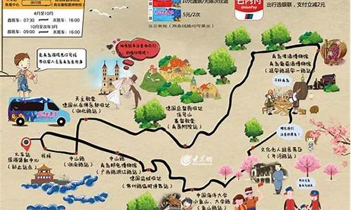 青岛旅游线路图手绘_青岛旅游路线设计目的和意义